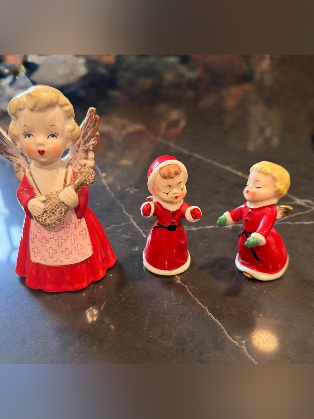 Lefton Christmas figures made in Japan
